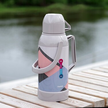 Термос Fissman 3200 мл сталевий корпус зі скляною колбою (9843)