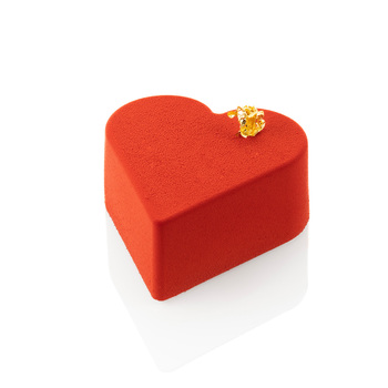 SQ087/YL Форма силіконова 600x400 мм, 'серце' 95x88 h40 мм (21x210 мл)