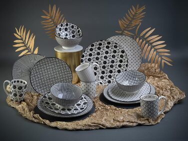 Набір посуду на 4 особи, 16 предметів, New Style Black Creatable