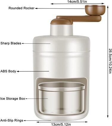Ручний льодоподрібнювач 700 г Hggzeg