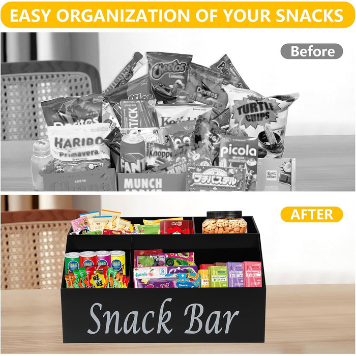 Органайзер для зберігання снеків 28 х 21 х 13 см ZoeQide