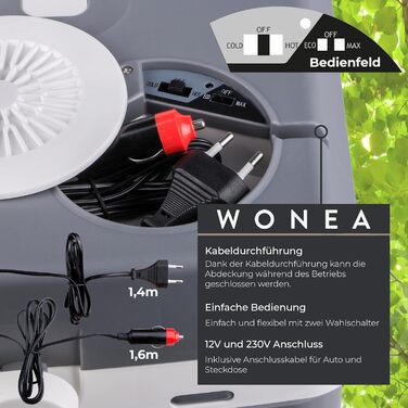 Електричний автохолодильник 32 л 8 Вт WONEA