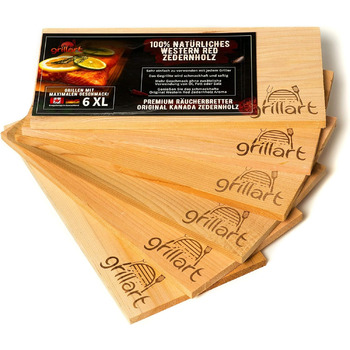 Набір із 6 дошок для гриля 30 х 14 см grillart