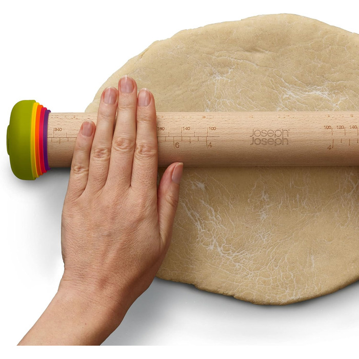 Скалка для тіста 42 см регульована, різнокольорова PrecisionPin Joseph Joseph