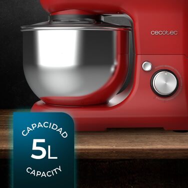 Міксер 1200 Вт, 5 л червоний Cecomixer Merengue 5L 1200 Cecotec