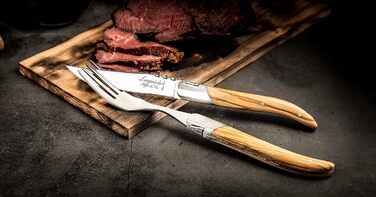 Набір з 6 виделок в дерев'яній коробці Luxury Line Laguiole Style de Vie