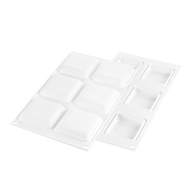 DECOR SQUARE 60 Форма силіконова 'квадрат' 67x67 h15 мм (60 мл x 6)