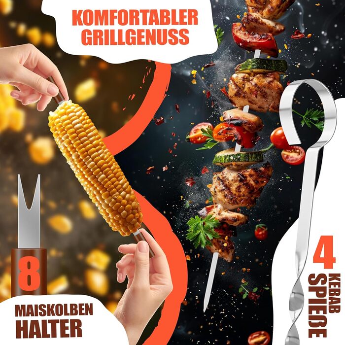 Набір столових приборів для гриля 37 предметів KESSER