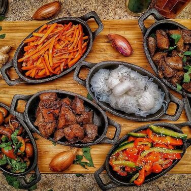 Набір чавунних сковорідок для барбекю 6 шт. 20 х 9,5 см BBQ-Toro