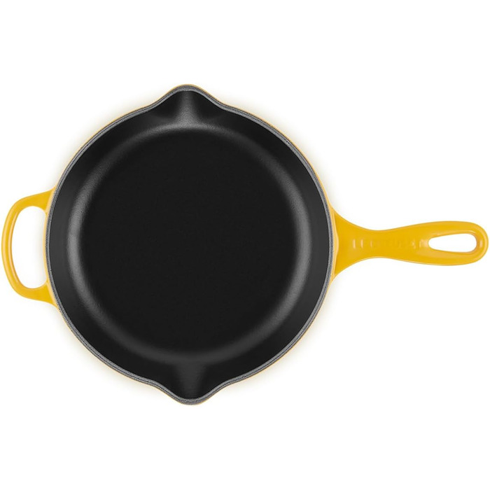 Чавунна сковорода LE CREUSET Signature, кругла, Ø Для всіх типів плит, вкл. підходить для індукції, 1,93 кг, гранат, 20182239490422 (Нектар, 23 см)