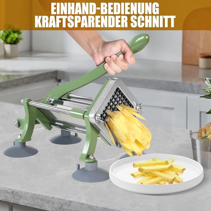 Апарат для нарізки картоплі фрі з 4 змінними лезами EasyVibe