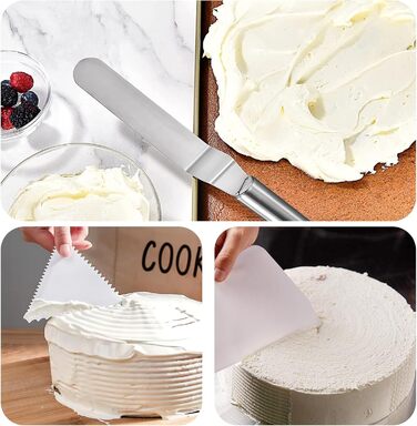 Лопатка для торта с 4 пластиковыми скребками kaiyaya