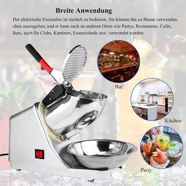 Електричний льодоподрібнювач 300 Вт Tosucs