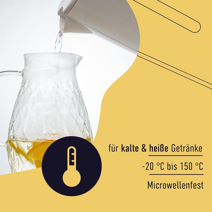 Графин з кришкою та носиком 2л PJCKitchen