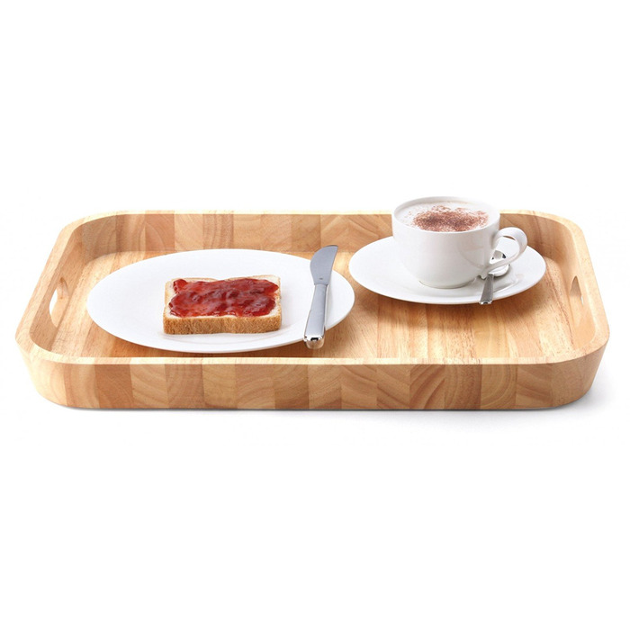 Піднос, каучукове дерево 46 х 33 см Continenta