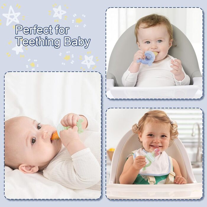 Набір силкіконових ніблерів для дітей та формочки для морозива btrfe