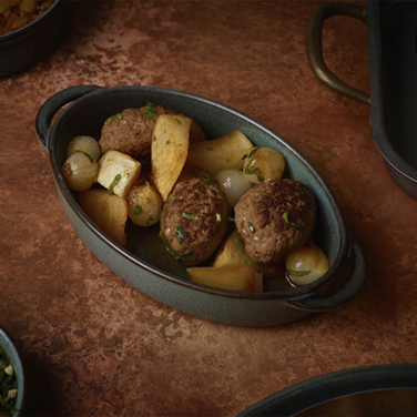 Форма овальная 17.5*11.5*4 см, 420 мл, эфект чугуна, Forge Cove, GenWare