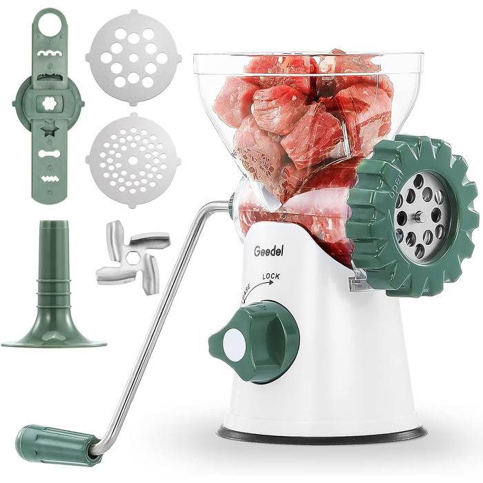 Мясорубка ручная зельная Geedel