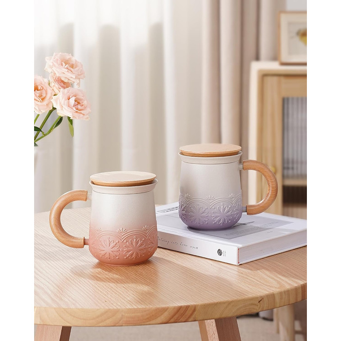 Чайная кружка с крышкой и ситечком, 420 мл Zens