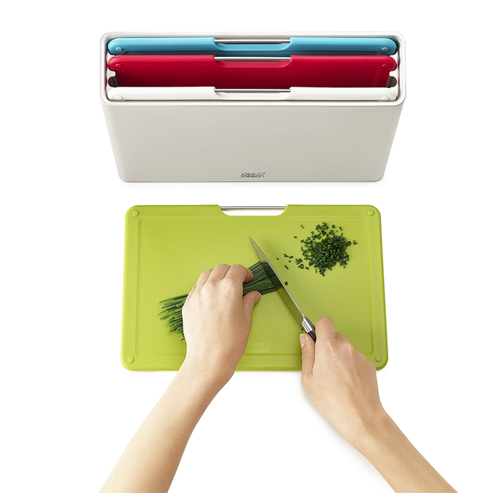 Набір обробних дощок, 7,5 х 22,2 х 32 см, срібло Folio Regular Joseph Joseph