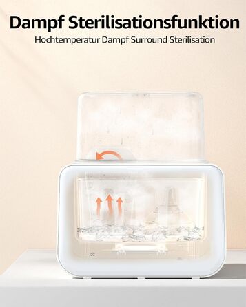 Підігрівач дитячих пляшечок 8 в 1 кремово-білий GROWNSY