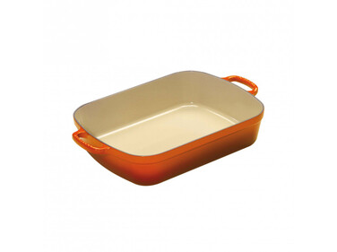 Жаровня 37 х 29 см помаранчева Le Creuset