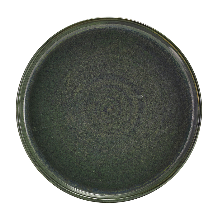 Тарелка презентационная с бортиком 20.5*h 2.9 см, зеленая, Terra Porcelain Aqua Green, GenWare