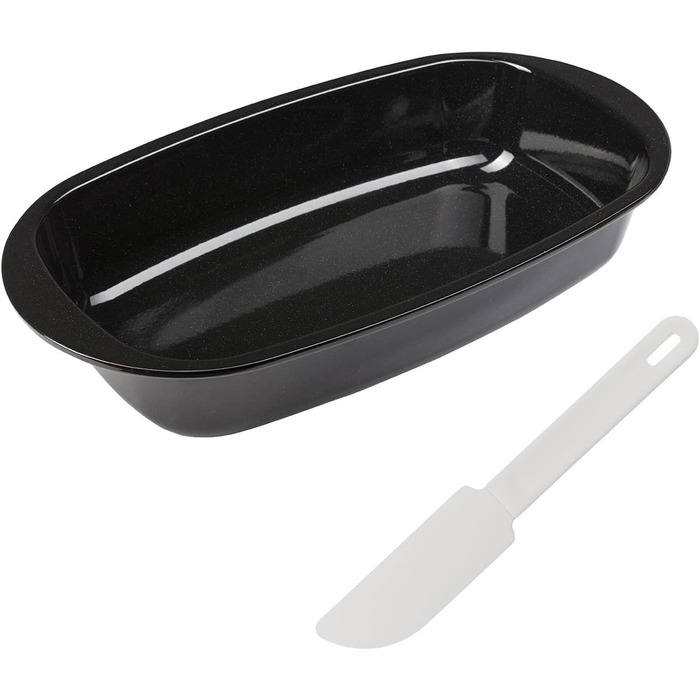 Форма для випічки хліба Westmark - високоякісна емальована форма для випічки хліба, як з пекарні - 32 см - для рівномірного підрум'янювання - 100 стійка до подряпин (чорна) (емаль зі скребком)