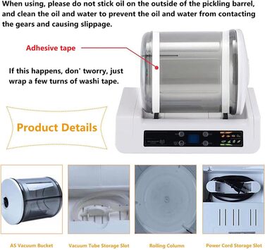 Вакуумний маринатор для м'яса та овочів 5 л білий Lakenbroade