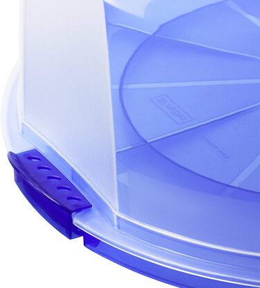 Купол для коржів Rotho Fresh, пластик (PP), без BPA, (35,5 x 34,5 x 11,6 см) (зелений/прозорий)