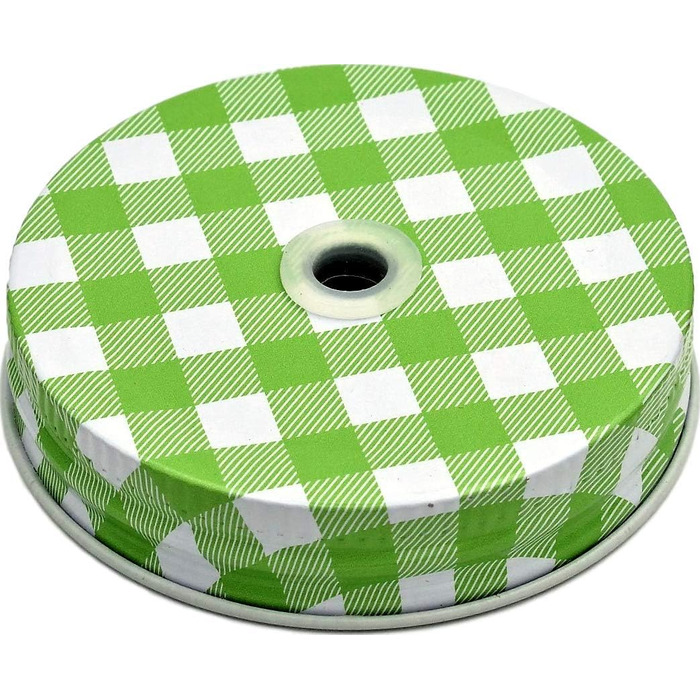 Набор из 6 стаканов для питья с крышкой 450 мл зеленый gouveo