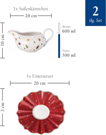 Соусник 500 мл з блюдцем Toy's Delight Villeroy & Boch