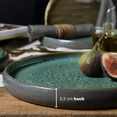 Набір посуду з керамограніту Moritz & Moritz SOLID з 18 предметів набір посуду на 6 персон кожна, що складається з 6 обідніх тарілок, маленьких, глибоких (4 шт. великі тарілки)