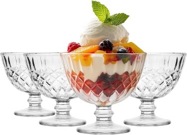 Набор креманок для мороженого 4 шт. 300 мл Glasmark KROSNO 1992