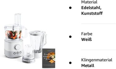 Кухонный комбайн 1000 Вт, 1,5 л, вкл. 4 режущих диска Springlane Kitchen