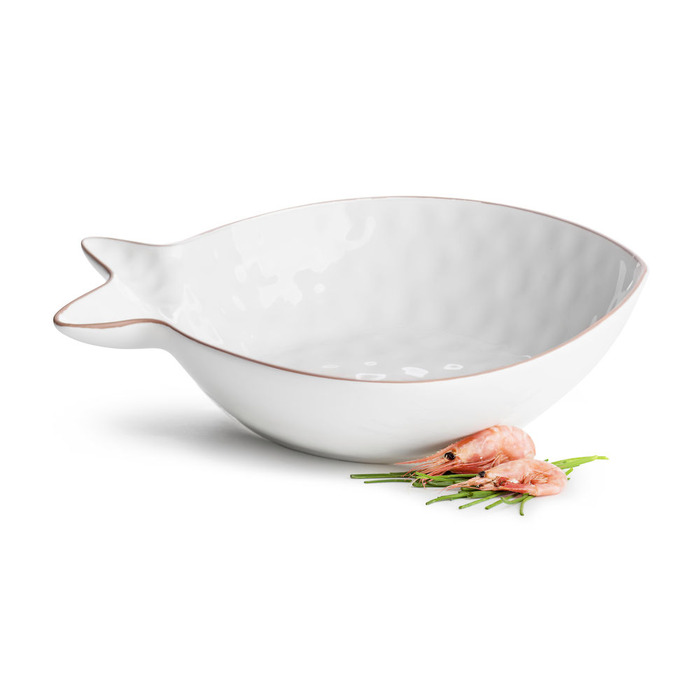 Піала для морепродуктів велика 31х26х7 см біла Sagaform