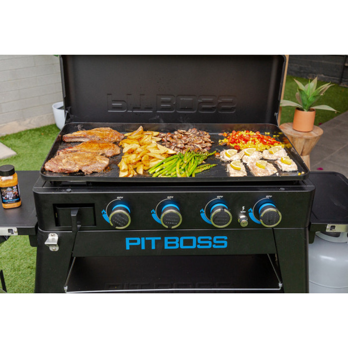 Портативный газовый гриль на 4 горелки, съемный, со столом Pit Boss Ultimate