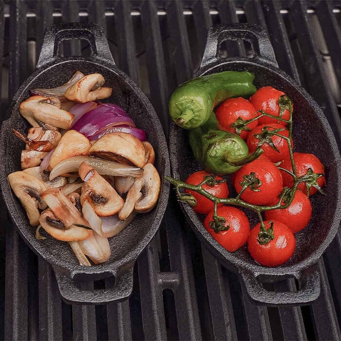 Набір з 6 чавунних сковорідок 20х9,5 см Santos