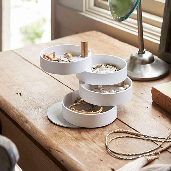 Шкатулки для ювелірних виробів YAMAZAKI 3408, 10 x 12,2 x 10, білі