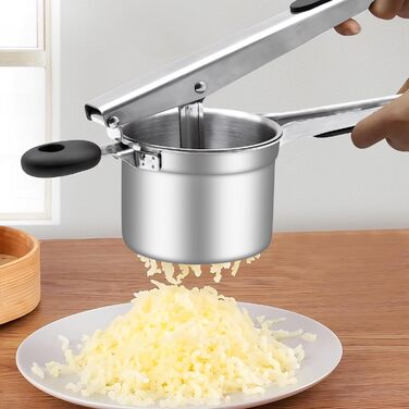 Прес для картоплі з 3 змінними ріжучими пластинами, сріблястий BSDLZCH