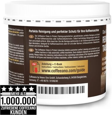 Засіб для чищення кавомашин 250 таблеток Coffeeano