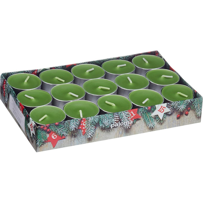 Ароматичних чайних свічок 3x30 шт. ароматичні свічки багато ароматів на вибір висота 1,5 см, Ø 3,5 см (Адвентська магія, 3 x 30 шт. у упаковці), 90