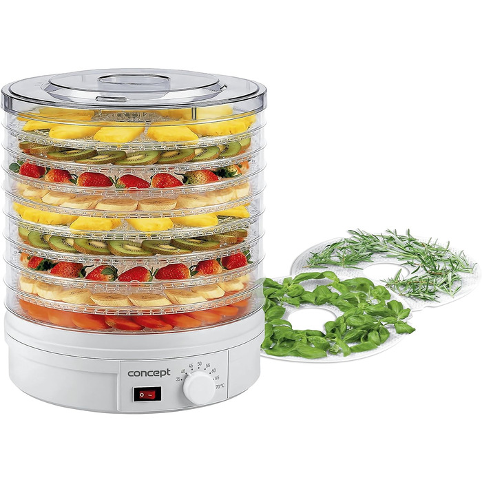 Дегідратор на 12 полиць, 800 Вт, білий SO-1020 Concept