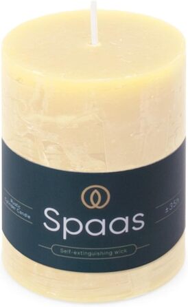 Свічка Spaas Rustic Pillar 70/95 мм 35 шт. - світло-рожева (слонова кістка)