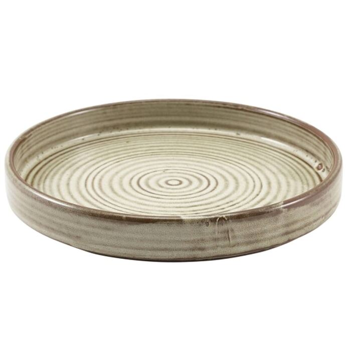 Тарілка презентаційна з бортиком 21хh 2.9 см, Terra Porcelain Grey, GenWare