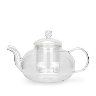 Чайник для заварювання Fissman 800 мл зі скляним  фільтром жаростійке скло (6477)