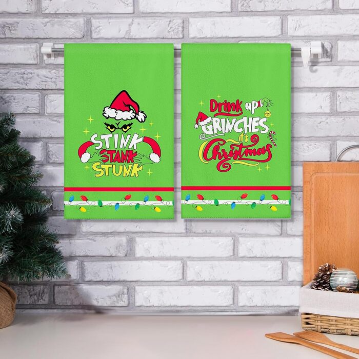 Набір з 2 різдвяних кухонних рушників 45 x 65 см, набір A Ohok