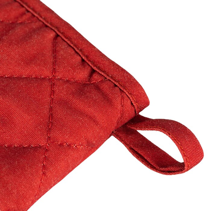 Набір прихваток для кухні Ardesto Christmas Happy Holidays 17х28см, 20х20см, 90% поліестер, 10% бавовна, червоний