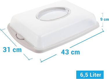 Контейнер для тортів 6,5 л, набір 2 предмети, Taupe Centi