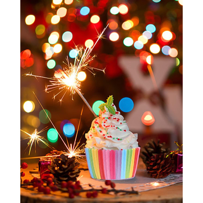 Набор из 300 бумажных формочек для мафинов, разноцветный Xespis